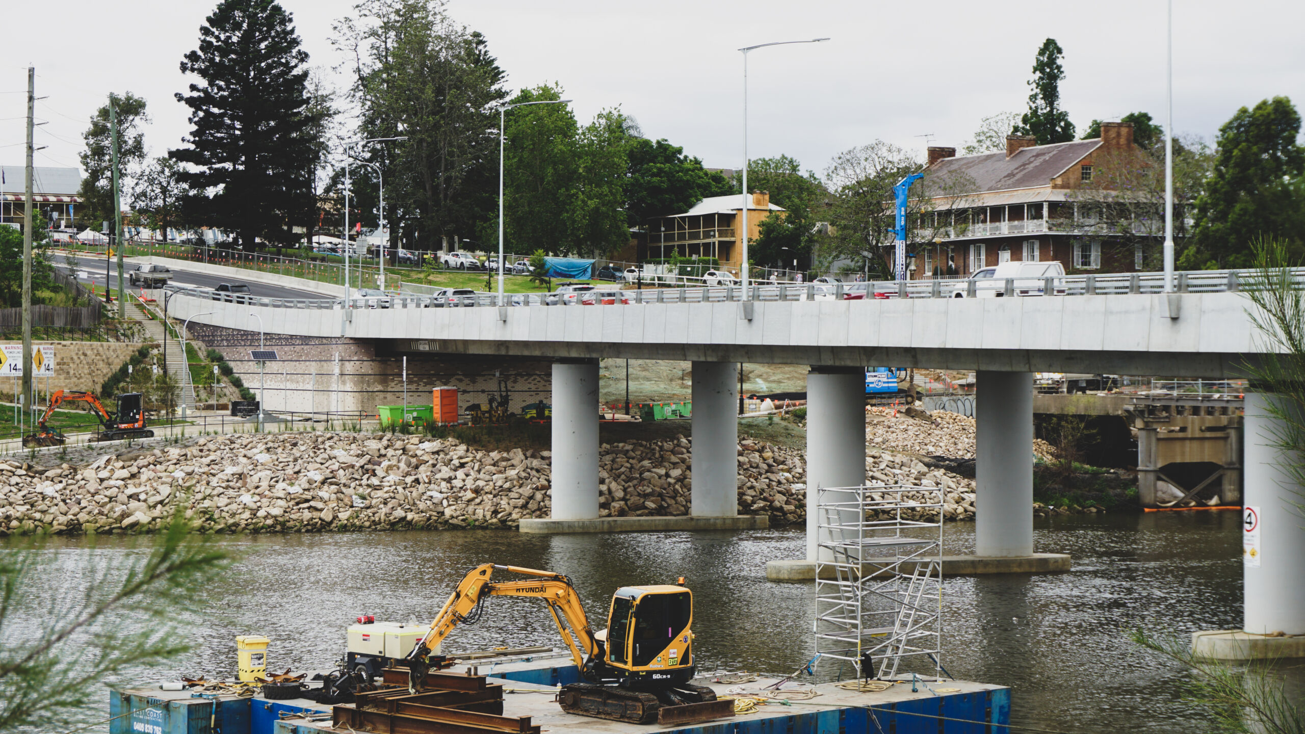 Precast bridge columns for Windsor Bridge in Australia